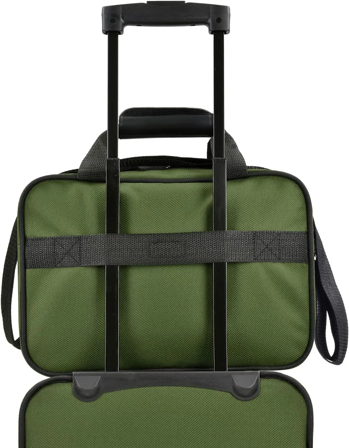 U.S. Traveler Rio Lightweight Carry-On Suitcase 20" Softside Expandable Design, Durable, Business and Travel, Evergreen, Set