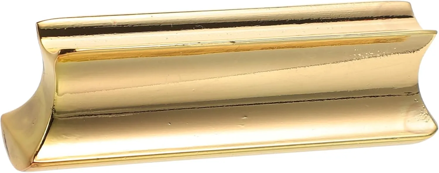 Vaguelly Zinc Alloy Guitar Slide Bar Resistant Bass Slide Tone Bar for String Instruments Lightweight and Portable Accessory for Professional Guitarists and Music Lovers Golden Finish