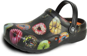 VANGELO Professional Slip Resistant Clog Waterproof Men Work Nurse Shoe Chef Shoe Ritz Black Lime White Multicolor