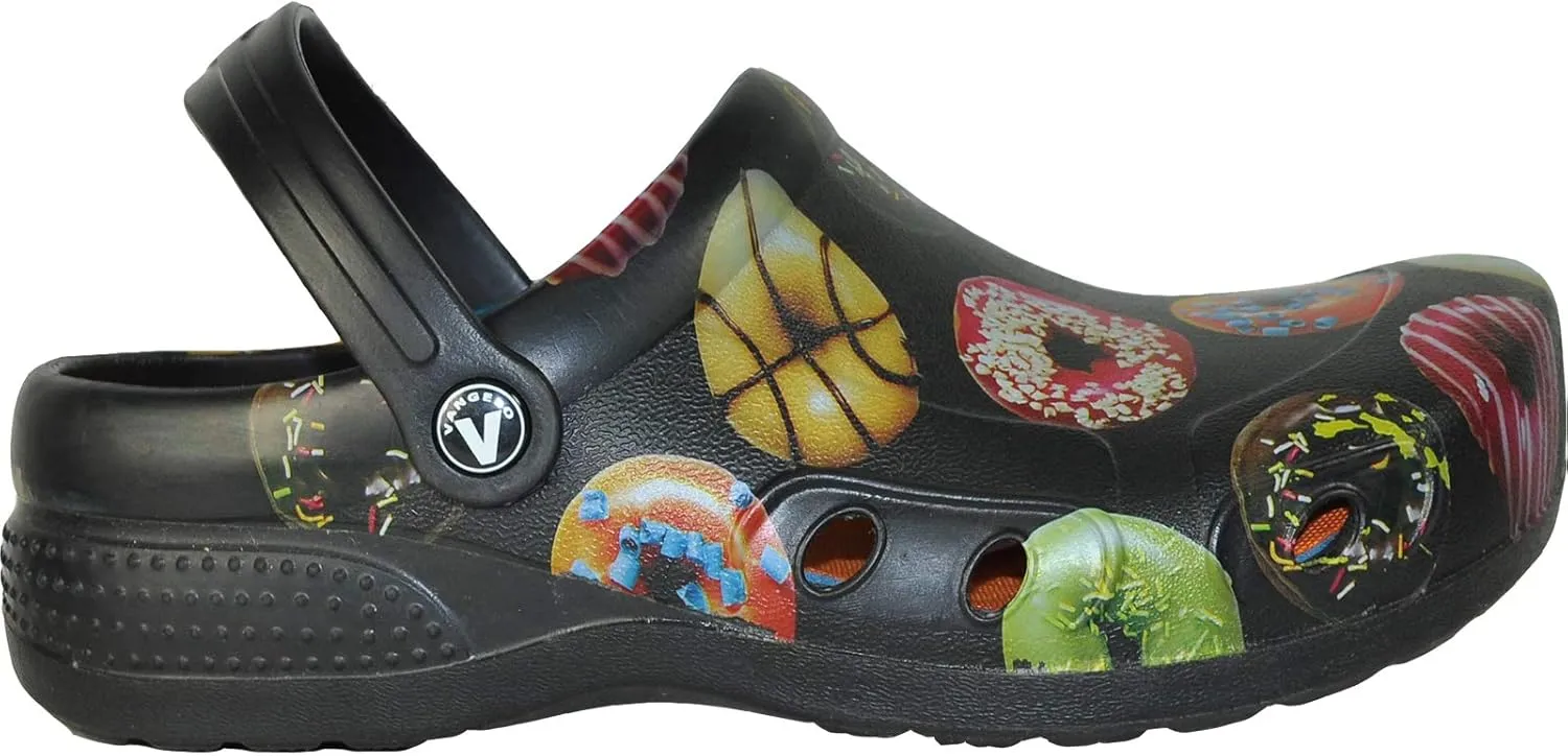 VANGELO Professional Slip Resistant Clog Waterproof Men Work Nurse Shoe Chef Shoe Ritz Black Lime White Multicolor
