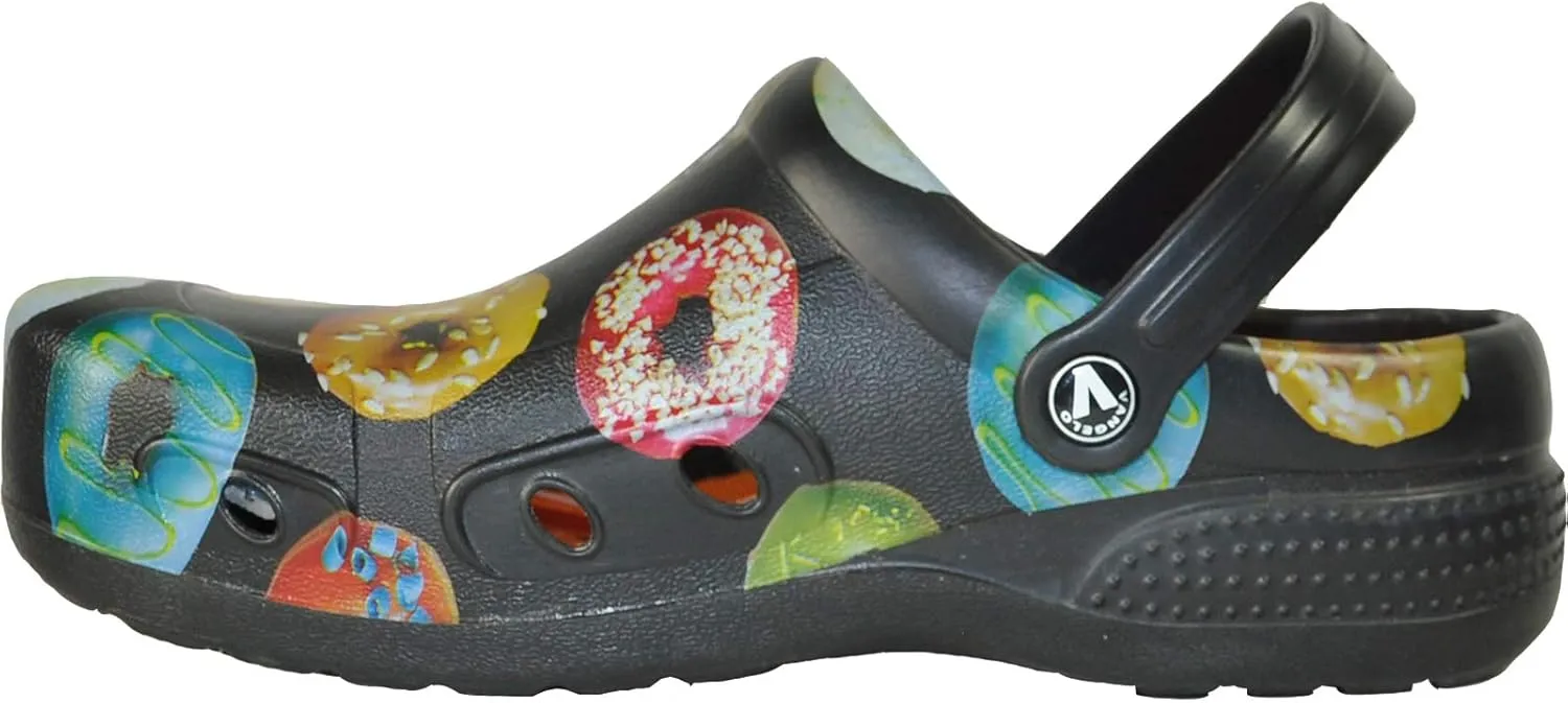 VANGELO Professional Slip Resistant Clog Waterproof Men Work Nurse Shoe Chef Shoe Ritz Black Lime White Multicolor