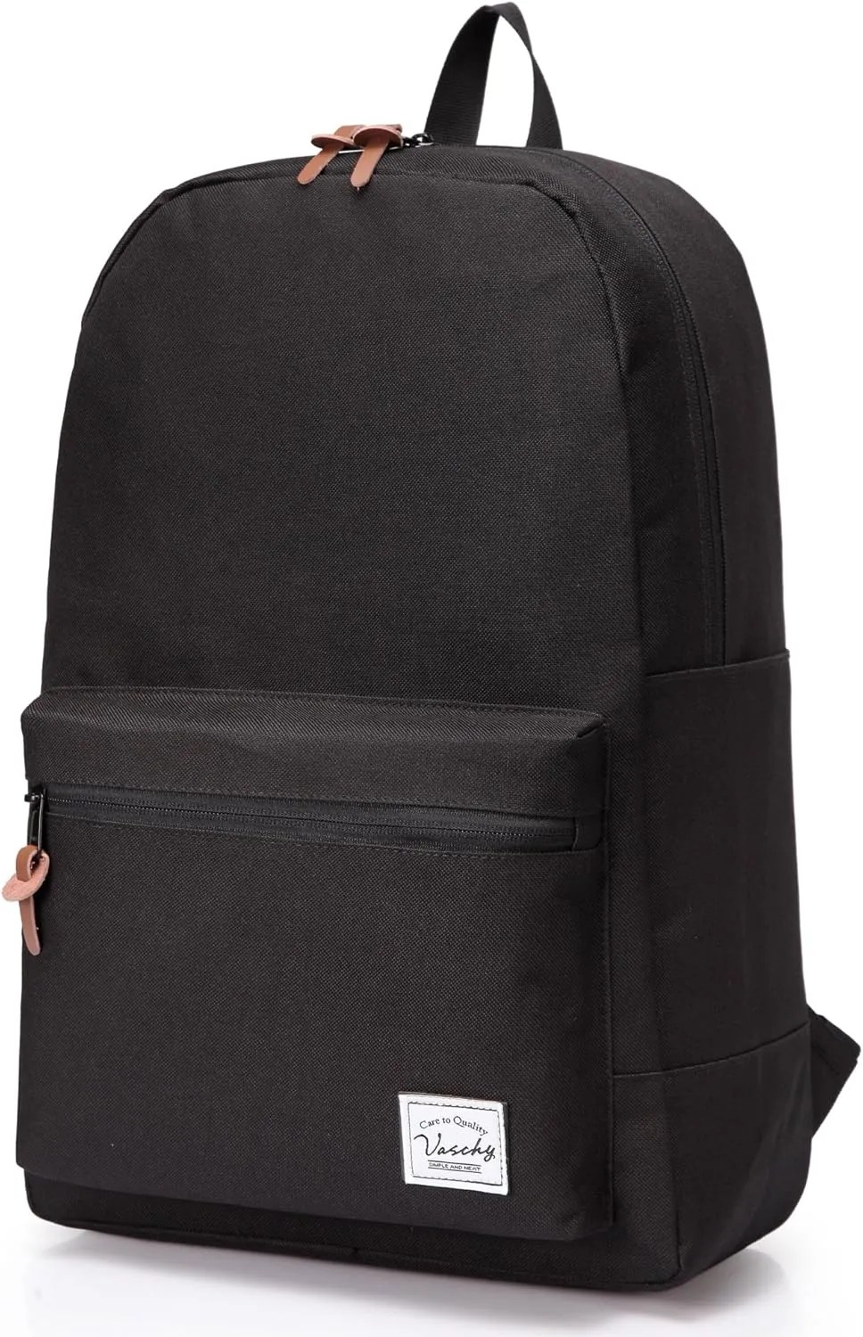 VASCHY School Backpack, Unisex Slim Lightweight Water-resistant Backpack for Men Women College Schoolbag Travel Bookbag