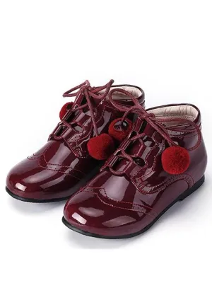Vegan Patent Leather Ankle Loafers