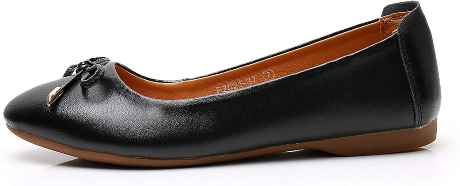 VenusCelia Women's Bowknot Ballet Dance Flat Shoe
