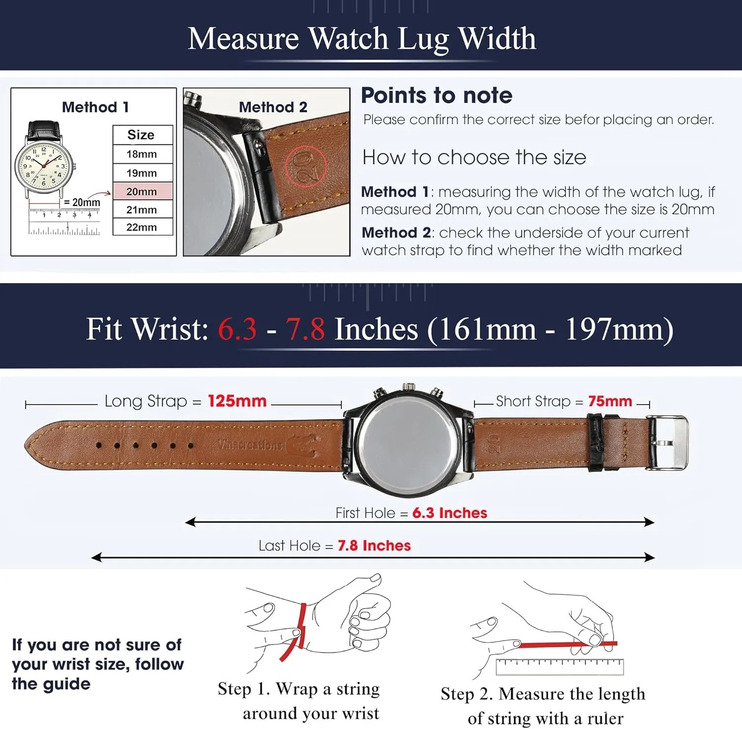 Vintage Flat Leather Watch Band Quick Release Thin Leather Strap For Men Women Handmade Extra Soft Slim Watch Wrist Band Elegant Replacement Strap 18mm 19mm 20mm 21mm 22mm