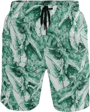 visesunny Stylish Mens Swim Trunks Quick Dry Beachwear Sports Swim Board Shorts Holiday Party Bathing Suits