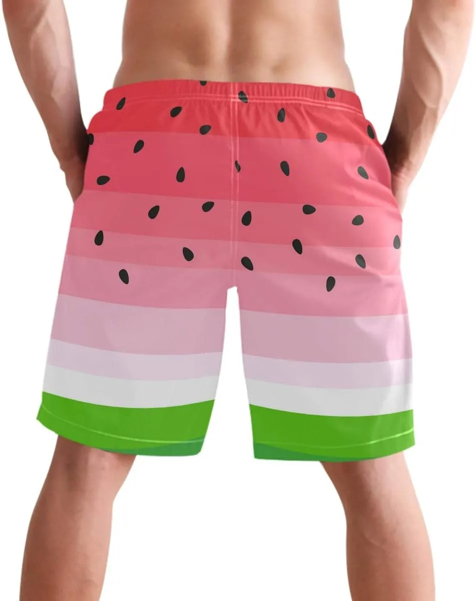 visesunny Stylish Mens Swim Trunks Quick Dry Beachwear Sports Swim Board Shorts Holiday Party Bathing Suits