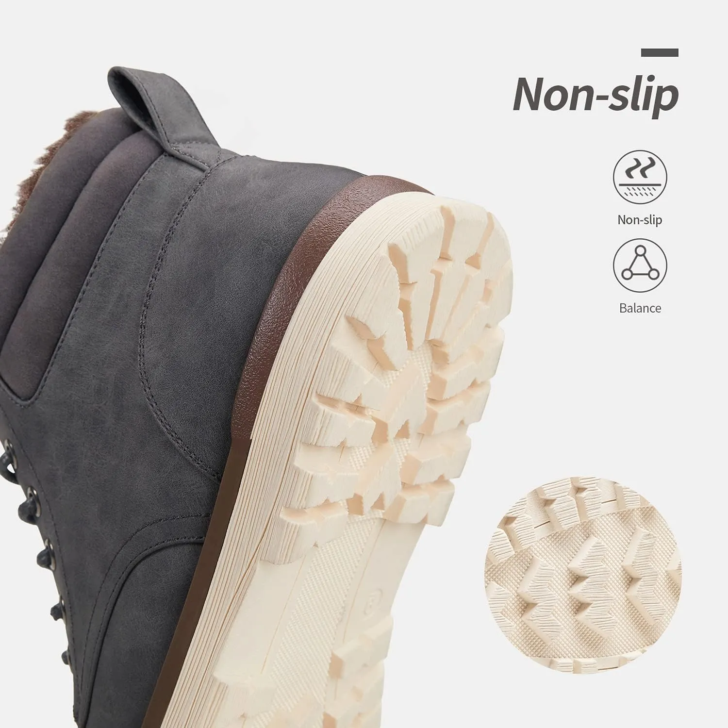Vostey Men's Hiking Boots Waterproof Casual Chukka Boots for Men