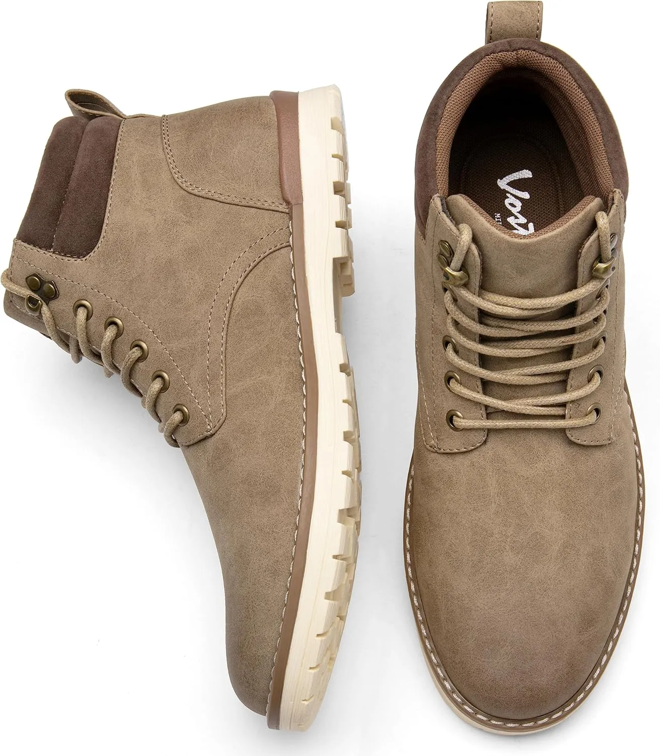 Vostey Men's Hiking Boots Waterproof Casual Chukka Boots for Men