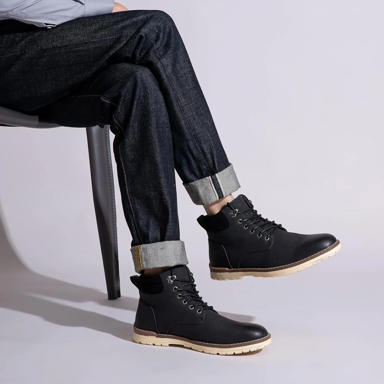 Vostey Men's Hiking Boots Waterproof Casual Chukka Boots for Men