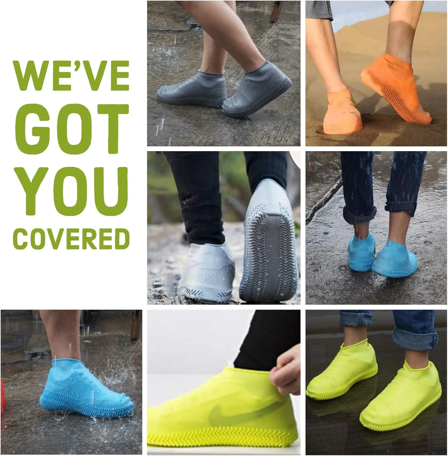 Waterproof Shoe Covers Reusable Rain Shoe Cover Silicone Magic Shoe Running Cover Work Rubber Protector