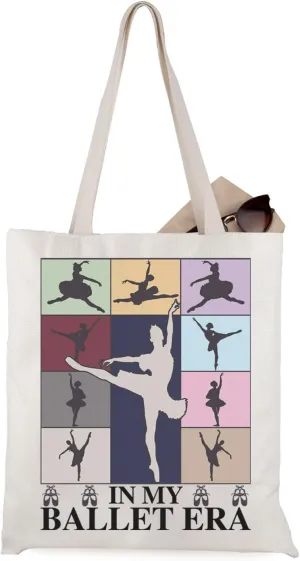 WCGXKO Dancing Lover Gift Ballet Gift In My Ballet Era Tote Bag Ballerina Gift Dance Team Gift Ballet Lover Gift