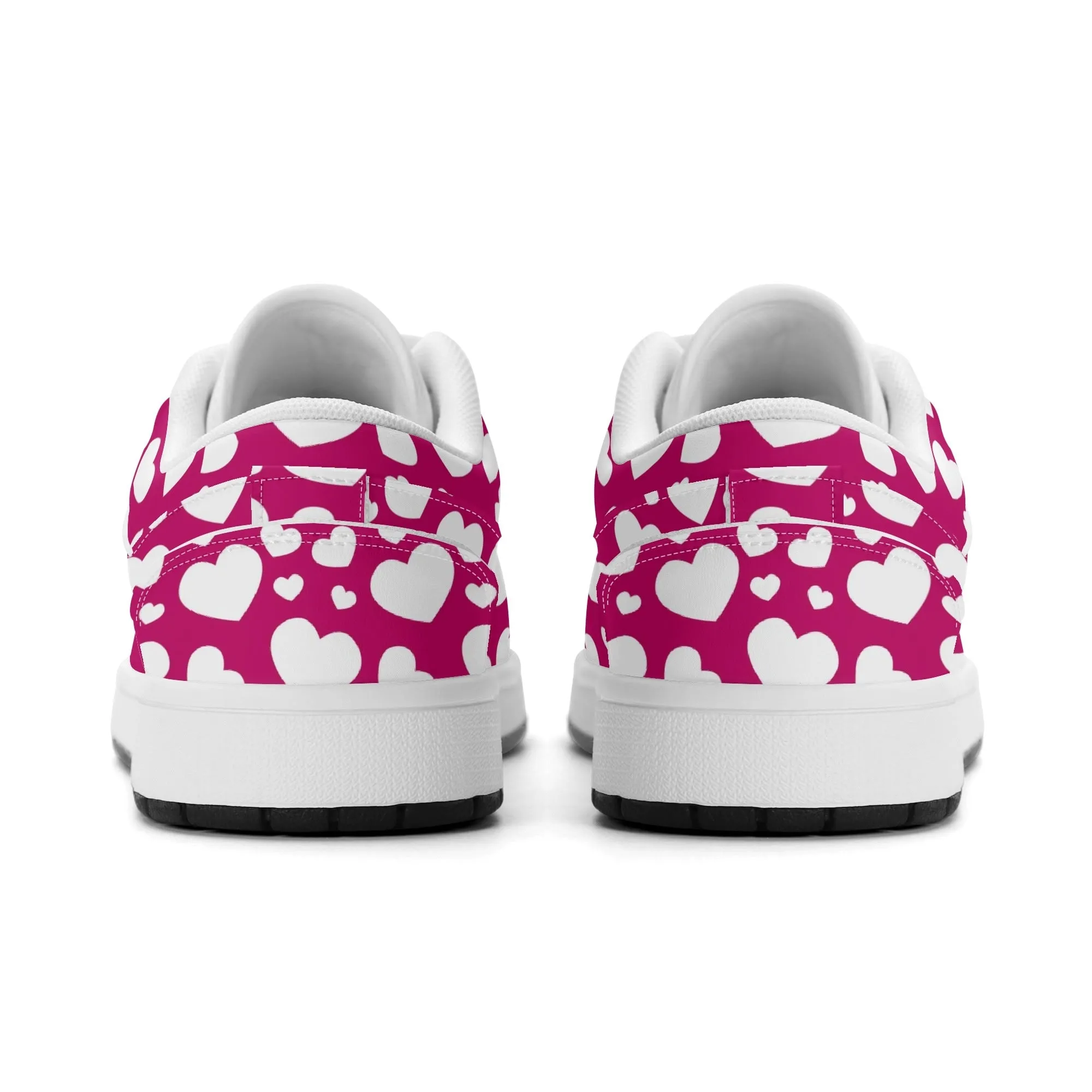 White Hearts Low Top Leder Sneaker für Damen