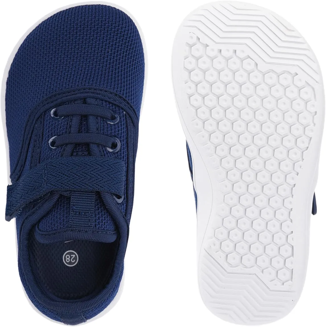 WHITIN Toddler/Little Kids Wide Toe Box Barefoot Shoes   Minimalist Sneakers for Boys Girls   Zero Drop Sole