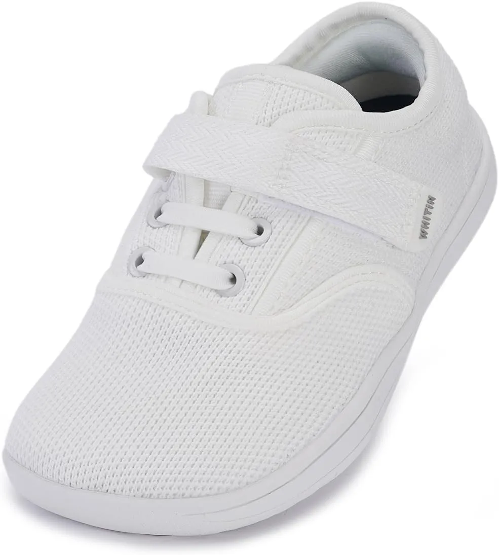 WHITIN Toddler/Little Kids Wide Toe Box Barefoot Shoes   Minimalist Sneakers for Boys Girls   Zero Drop Sole