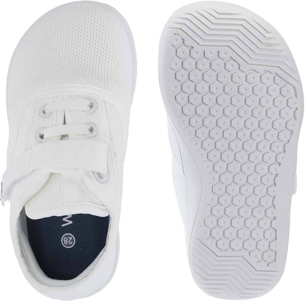 WHITIN Toddler/Little Kids Wide Toe Box Barefoot Shoes   Minimalist Sneakers for Boys Girls   Zero Drop Sole