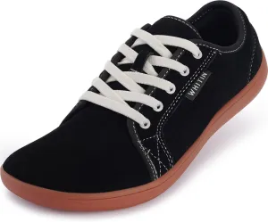 WHITIN Women's Genuine Leather Wide Barefoot Shoes | Footloose Minimalist Style | Zero Drop & Flat