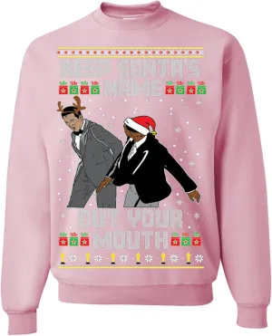 wild custom apparel Ugly Christmas Sweater 2024 COLLECTION LIGHT PINK Crew Neck Sweatshirt