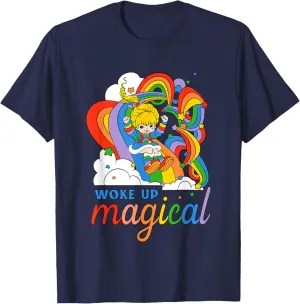 Woke Up Magical Vintage Rainbow Slide T-Shirt