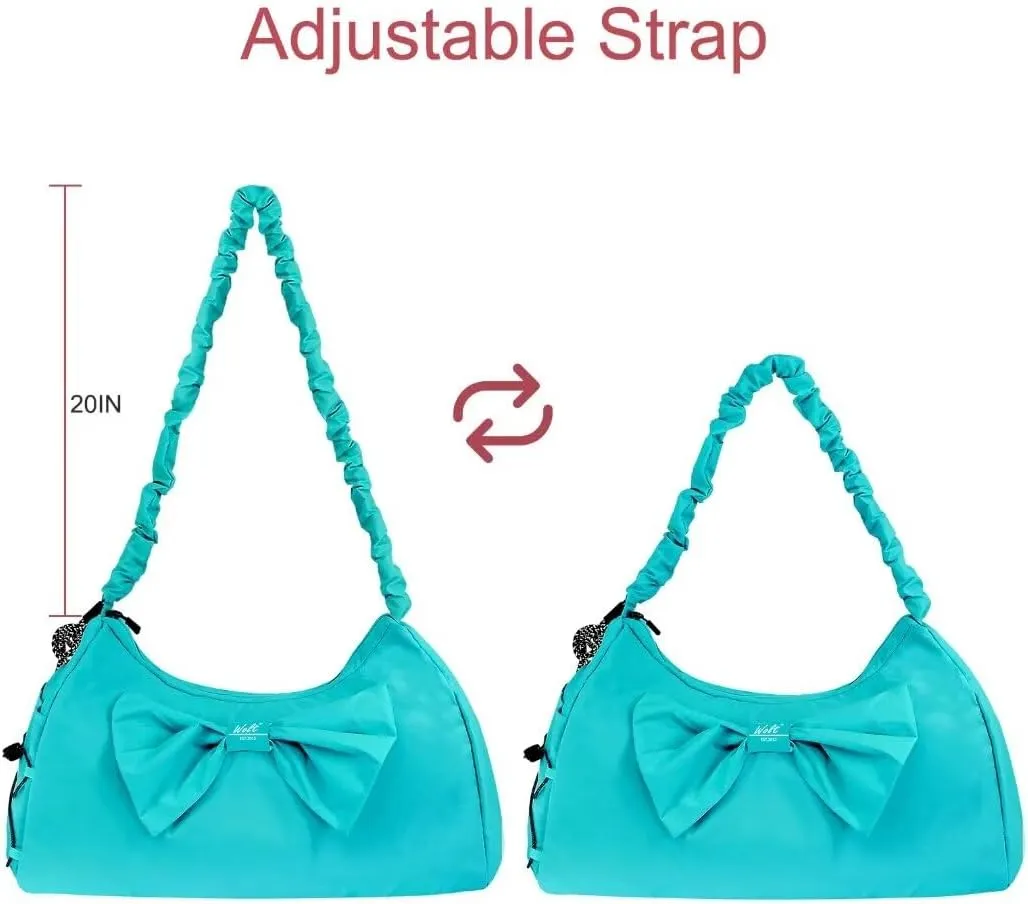 WOLT Gym Bag For Women, Yoga Mat Bag with Shoes Compartment, Wet Pocket and Water Bottle Pocket