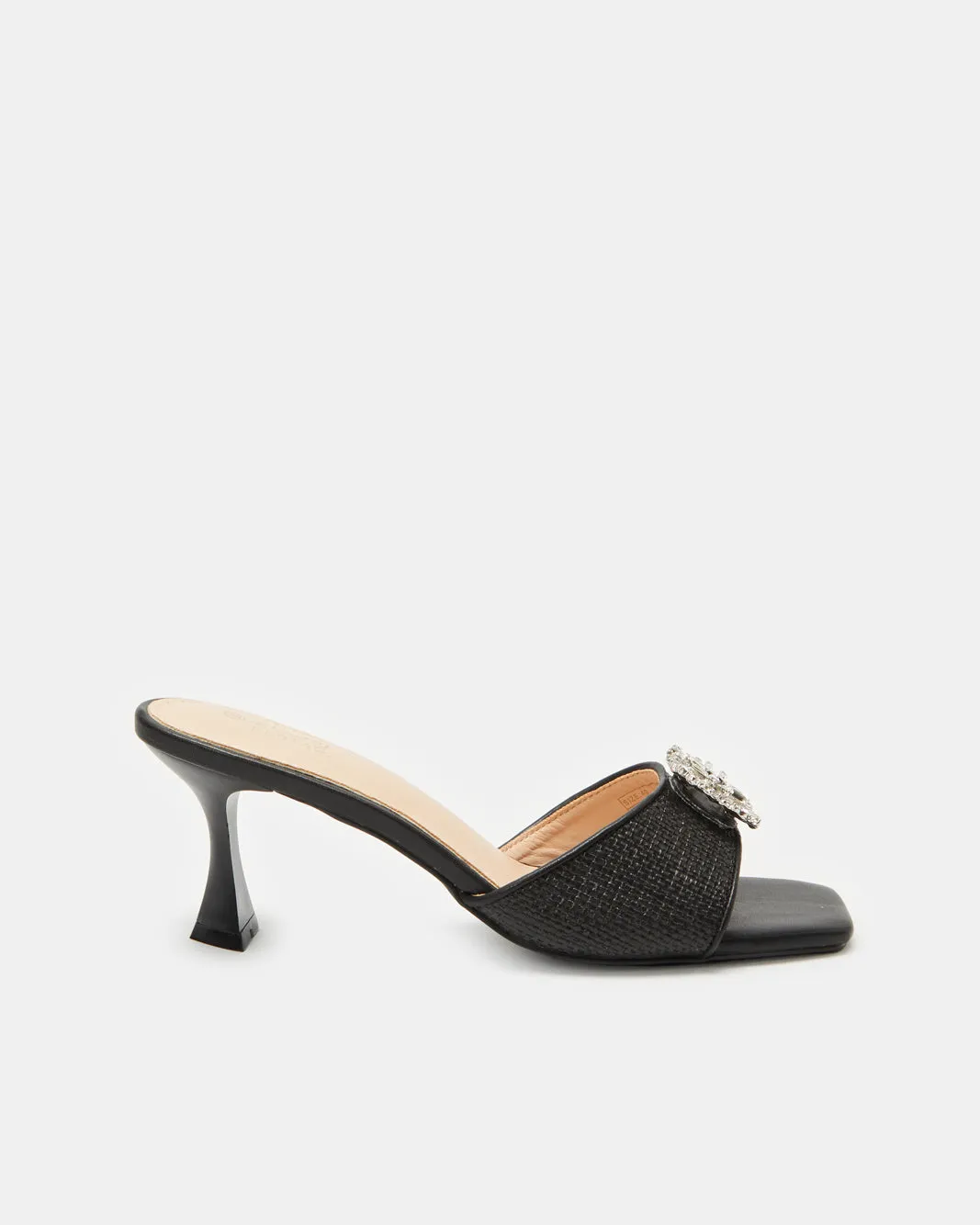 Women Black Embellished Mule