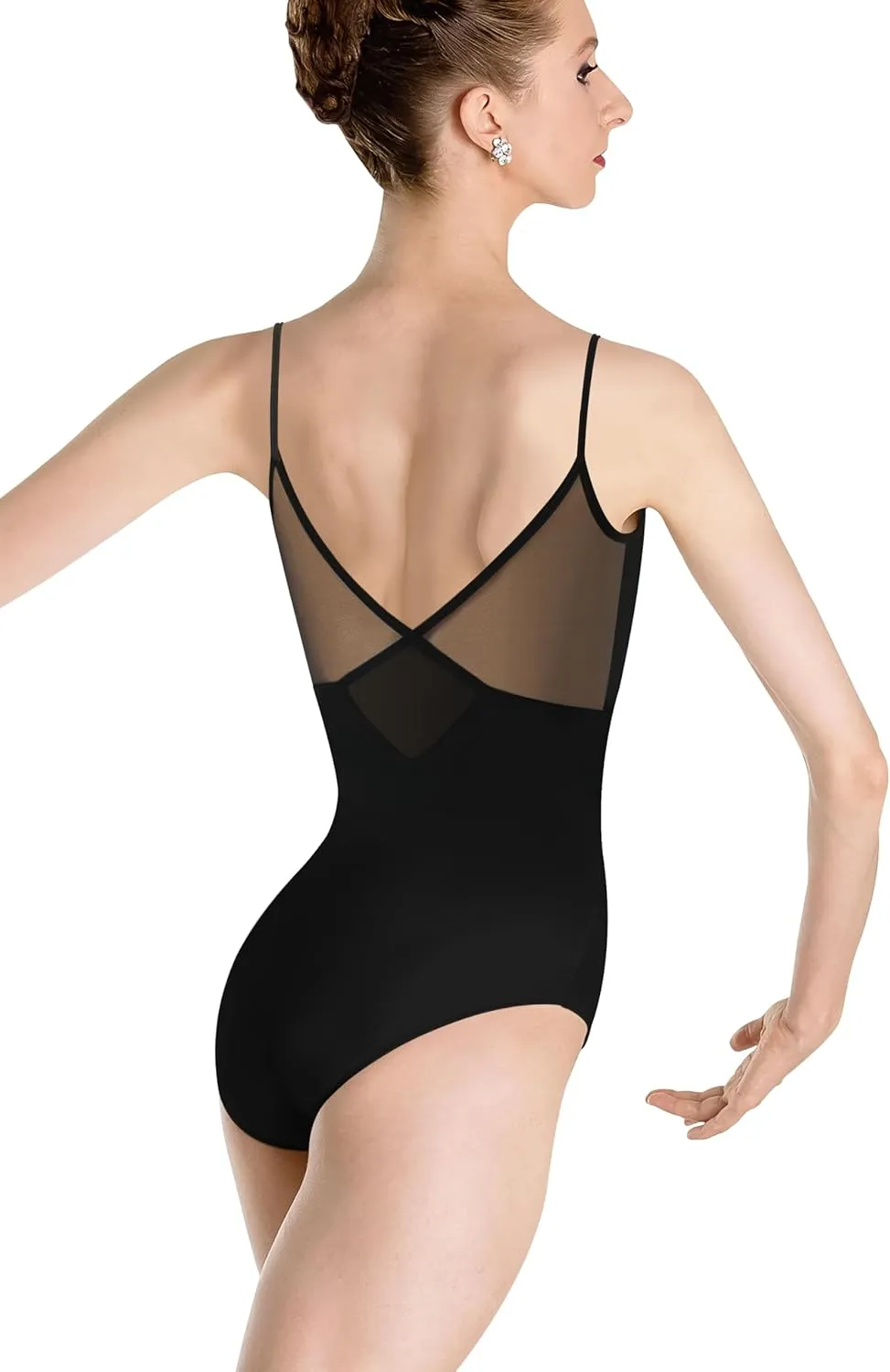 Women Camisole Ballet Leotards for Dance Gymnastics Outfits Drawstring, Full Front Lining