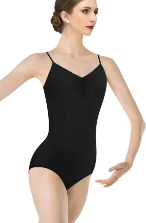 Women Camisole Ballet Leotards for Dance Gymnastics Outfits Drawstring, Full Front Lining