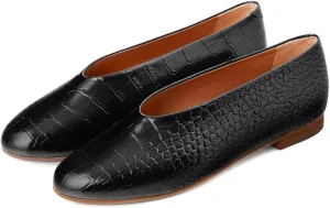 Women Flat Penny Loafers Closed Round Toe Slip On Loafer Flats Matte Leather Crocodile Ballet Flats for Daily Casual Office Work Flat Shoes Club Driver Flats Comfort Spring Size 4-11 M US