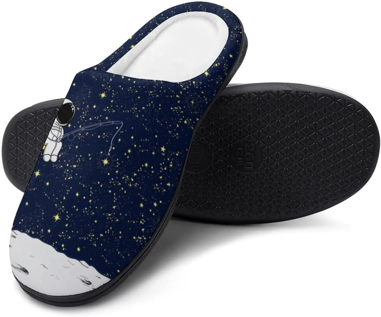 Women House Slippers Ladies Halloween Cotton Slippers Memory Foam Clog Slippers Non-Slip Sole Indoor Outdoor Shoes
