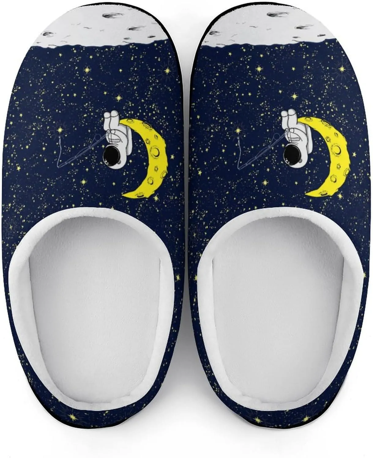 Women House Slippers Ladies Halloween Cotton Slippers Memory Foam Clog Slippers Non-Slip Sole Indoor Outdoor Shoes