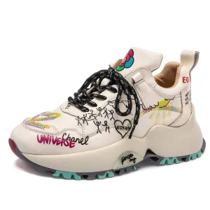 women nevada graffiti sneaker – chunky, stylish and premium comfort | nevada™