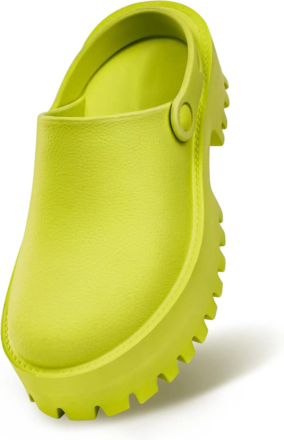 Women Platform Thick Soled Slippers,Beige Slip On Clogs Casual Non Slip Home Lazy Waterproof Fashion Sandals