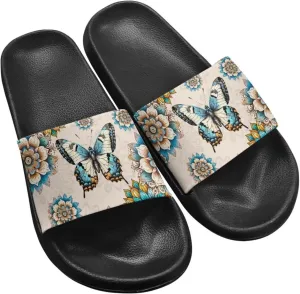 Women Slide Sandals Summer Beach Sandals Soft Lightweight Shower Shoes Casual Non Slip Slide Sandal Shower Shoes