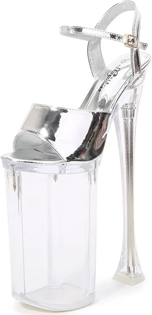 Women's 26CM/10.23IN LED Light Shine Platform Sandals Fetish High Heel Sexy Stripper Nightclub Pole Dancing Shoes Party Dress Pumps
