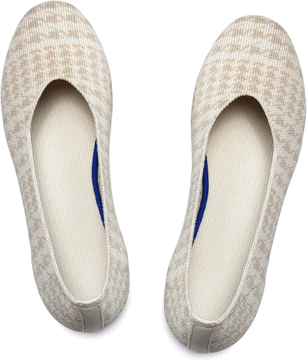 Women's Ballet Flat Dressy Casual Knit Shoes Round Toe Women Mesh Flats