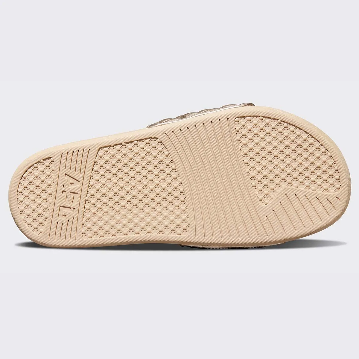 Women's Champagne Metallic Festive offer Slide Lusso Large selection