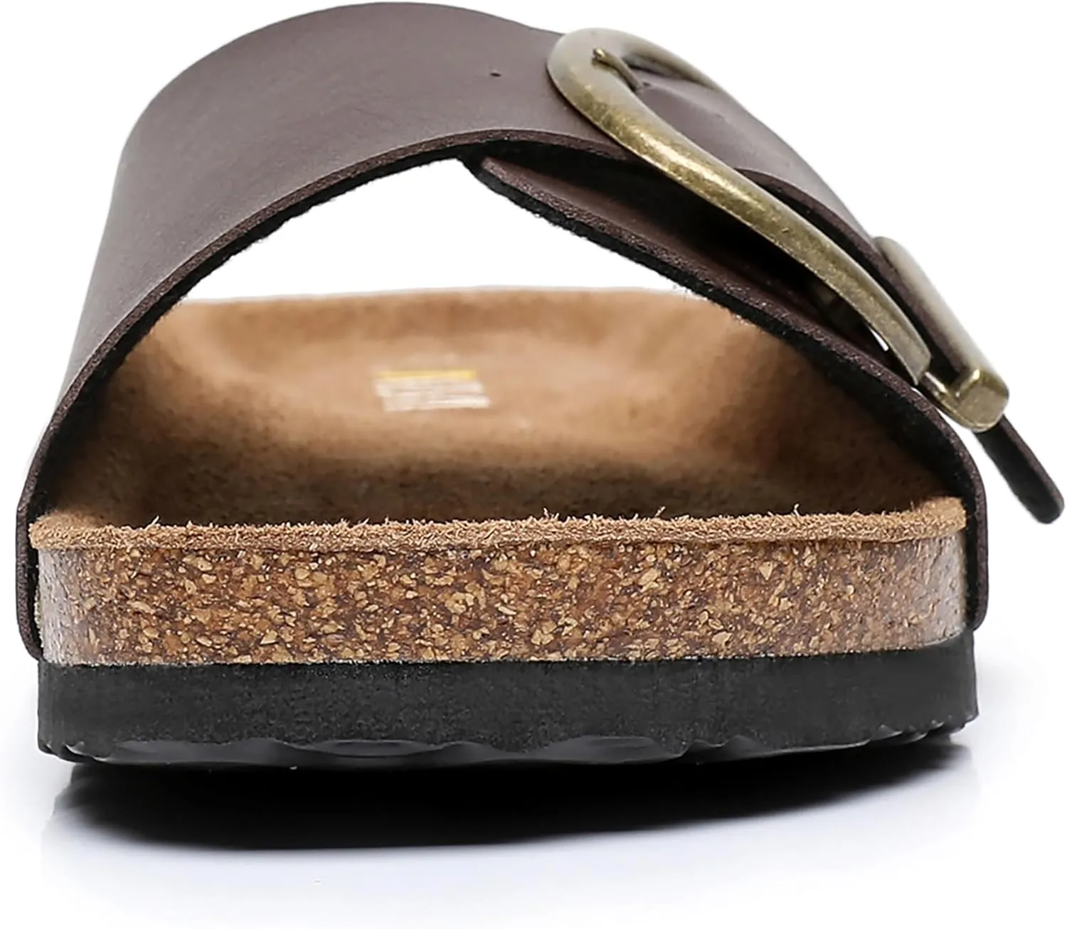 Women's Cork Footbed Sandals Cow Suede Summer Slide Sandals for Women with Adjustable Strap Buckle Open Toe Outdoor Beach Sandals