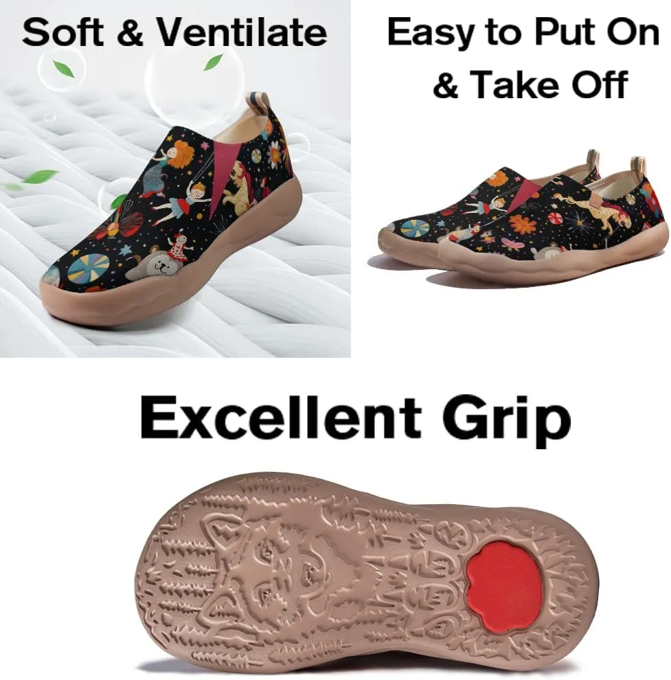 Women's Light Sneakers in Fairy Tale Series Slip-on Travel Shoes for Comfortable Walking and Casual Style