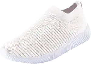 Women's Lightweight Slip On Walking Running Shoes Tennis Shoes Womens Lether Men Casual Dress Shoes Women Shoes Sneakers Steel Toe Tennis Shoe Loafers Shoe