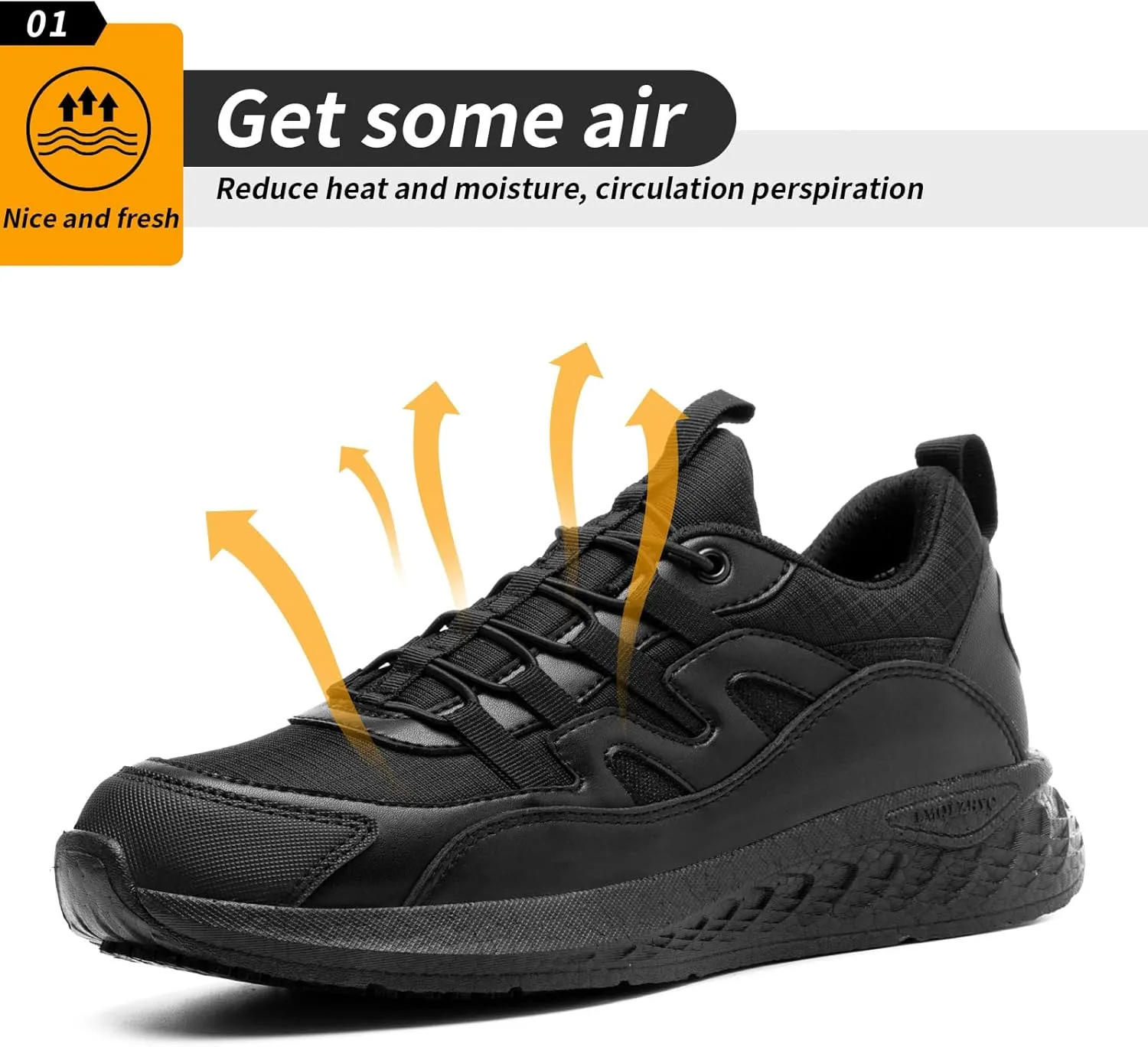 Women's Non Slip Work Shoes Slip Resistant Food Service Shoes Chef Shoe Anti-Slip, Comfortable and Waterproof.