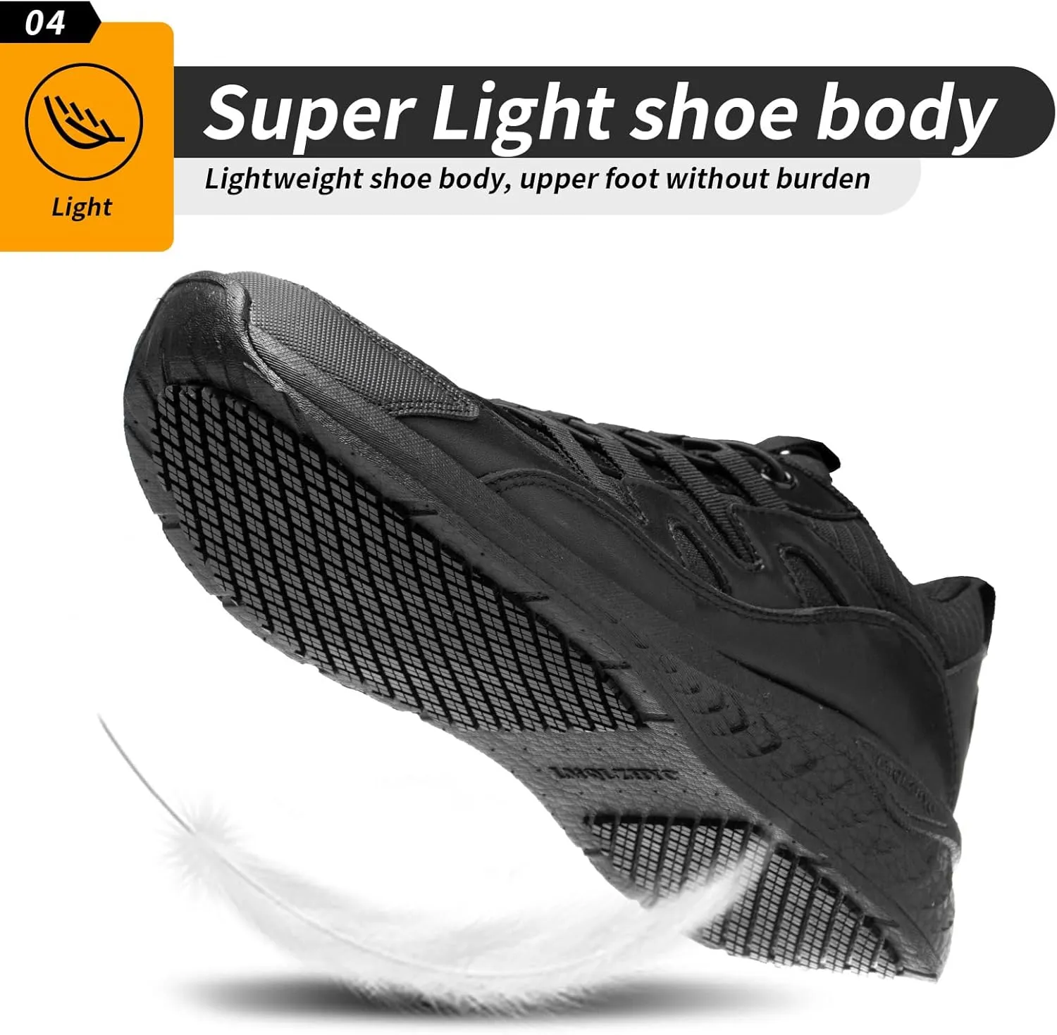 Women's Non Slip Work Shoes Slip Resistant Food Service Shoes Chef Shoe Anti-Slip, Comfortable and Waterproof.