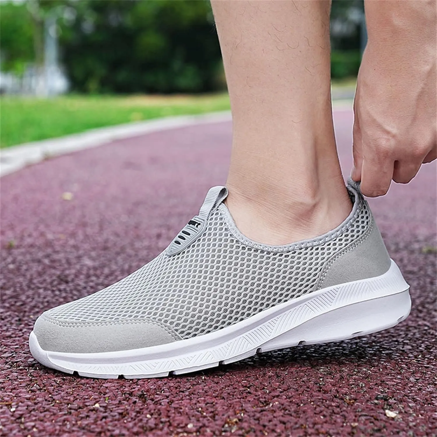 Womens Slip On Walking Shoes Lightweight Breathable Non Slip Non Slip Work Shoes Women High Top Casual Work Shoes Brown Sneakers Steel Toe Tennis Shoe Loafers Dress Shoe