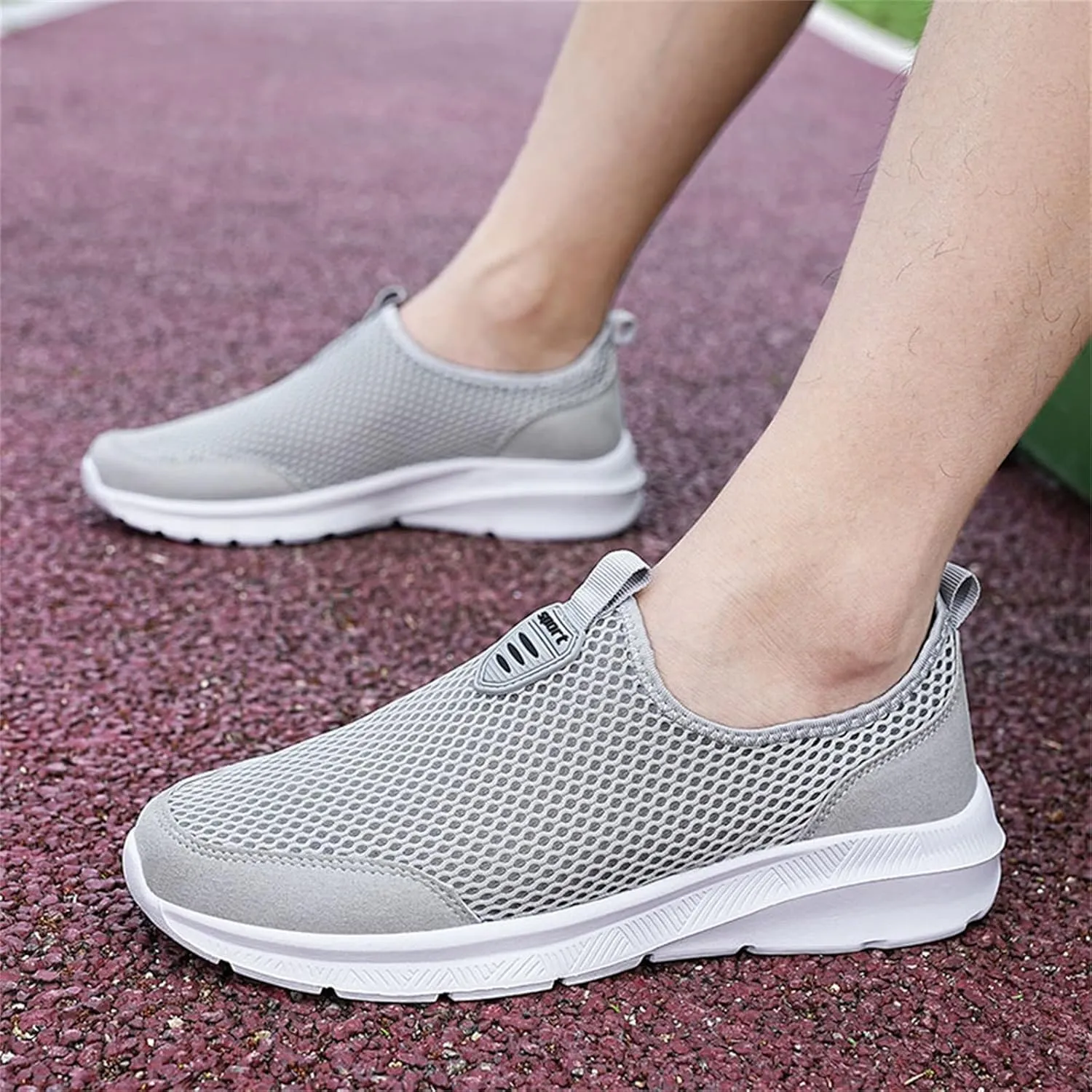 Womens Slip On Walking Shoes Lightweight Breathable Non Slip Non Slip Work Shoes Women High Top Casual Work Shoes Brown Sneakers Steel Toe Tennis Shoe Loafers Dress Shoe