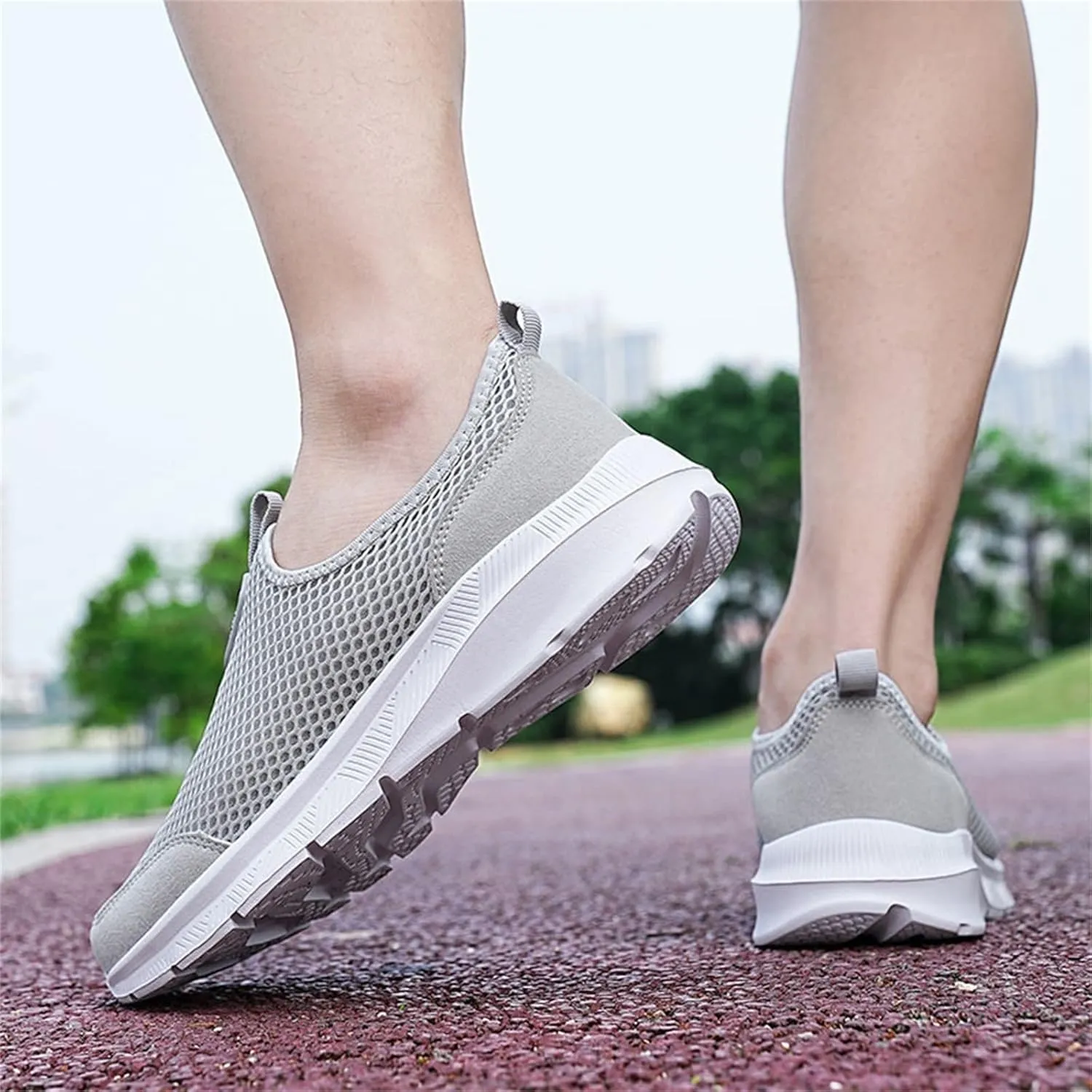 Womens Slip On Walking Shoes Lightweight Breathable Non Slip Non Slip Work Shoes Women High Top Casual Work Shoes Brown Sneakers Steel Toe Tennis Shoe Loafers Dress Shoe