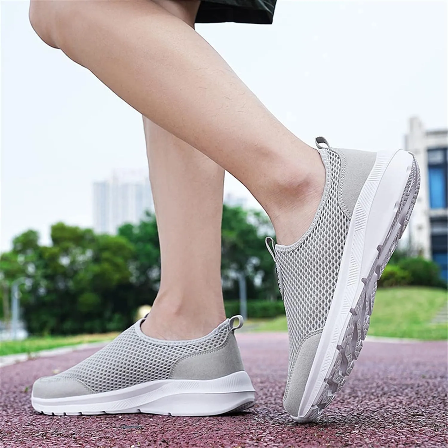 Womens Slip On Walking Shoes Lightweight Breathable Non Slip Non Slip Work Shoes Women High Top Casual Work Shoes Brown Sneakers Steel Toe Tennis Shoe Loafers Dress Shoe