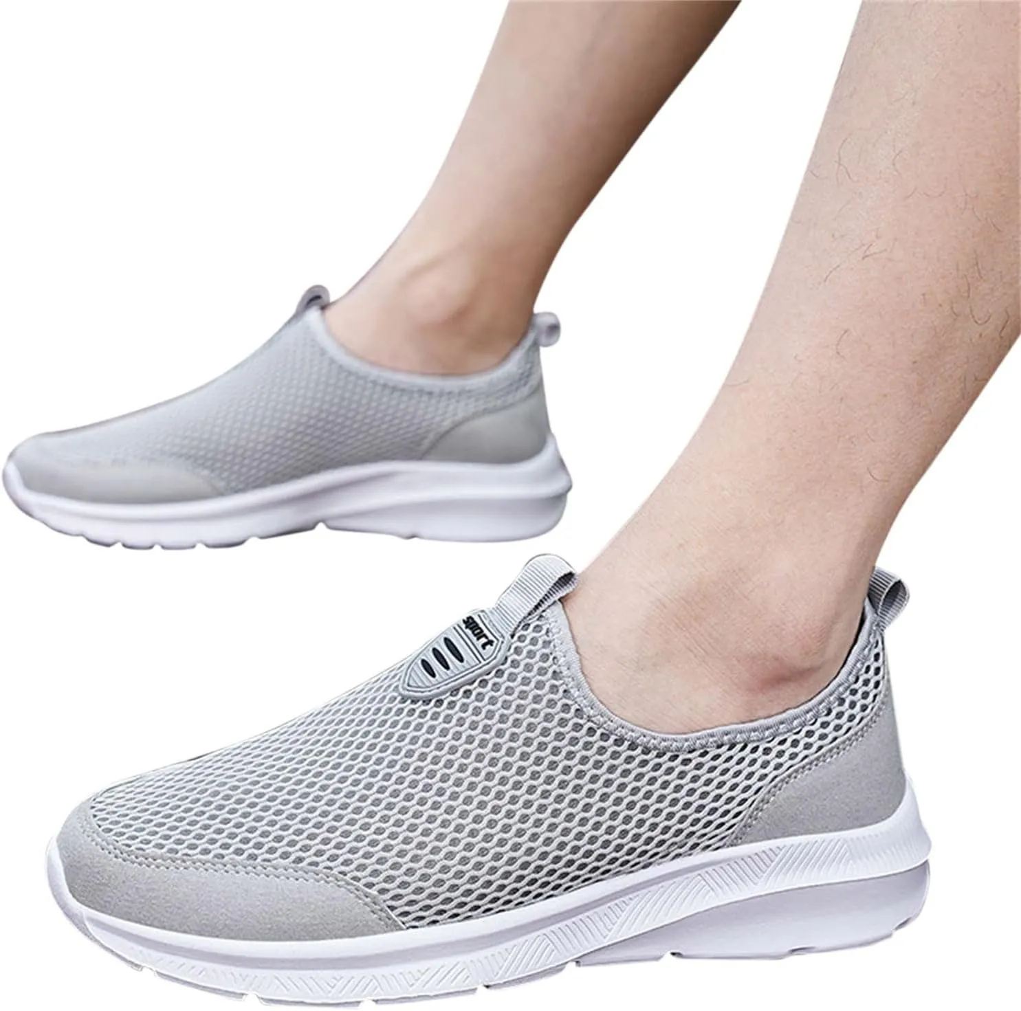 Womens Slip On Walking Shoes Lightweight Breathable Non Slip Non Slip Work Shoes Women High Top Casual Work Shoes Brown Sneakers Steel Toe Tennis Shoe Loafers Dress Shoe