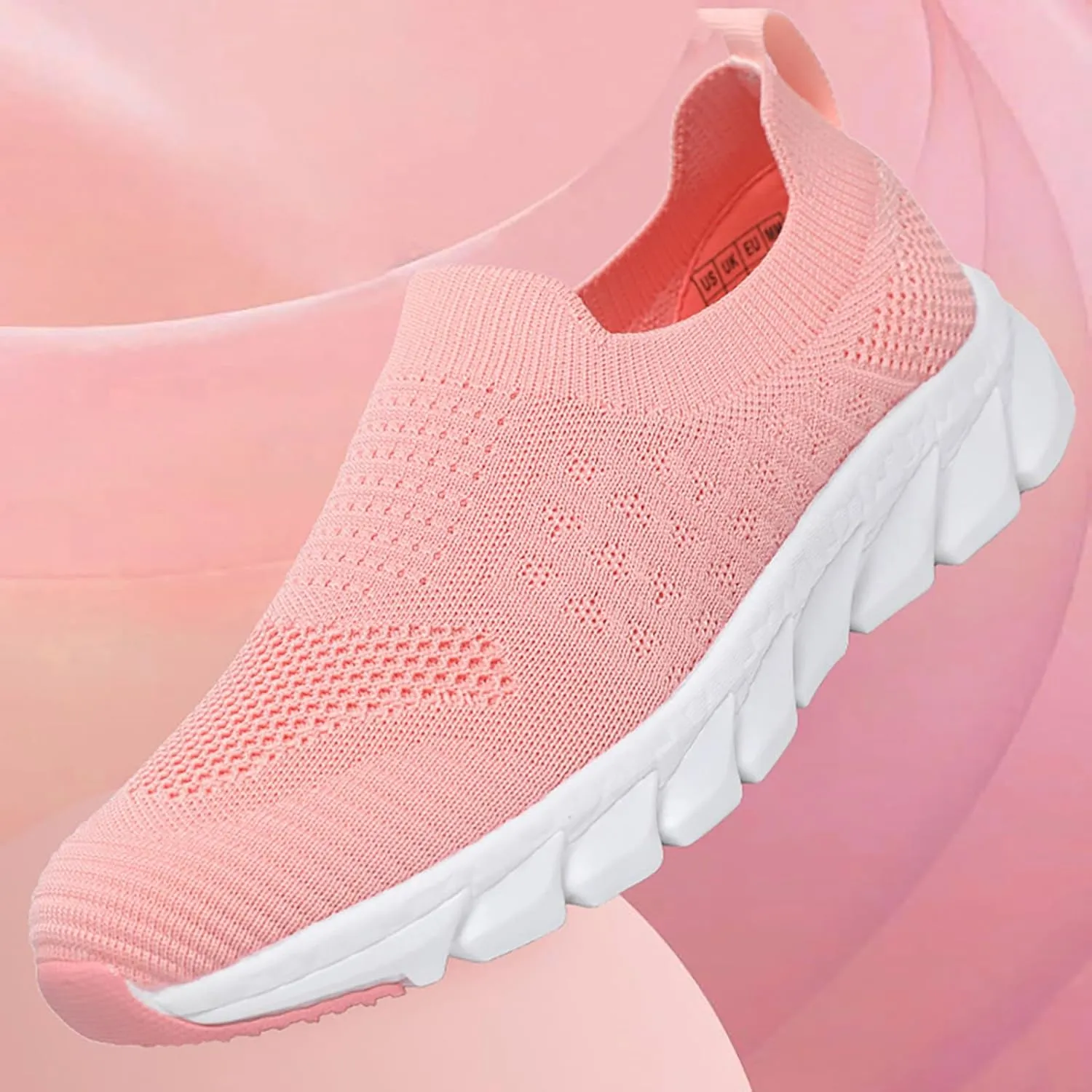 Womens Slip On Walking Shoes Lightweight Breathable Non Slip Running Shoes for Men Arch Support Dressy Casual Shoes Chunky Sneakers Steel Toe Tennis Shoe Loafers Shoe