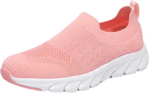 Womens Slip On Walking Shoes Lightweight Breathable Non Slip Running Shoes for Men Arch Support Dressy Casual Shoes Chunky Sneakers Steel Toe Tennis Shoe Loafers Shoe