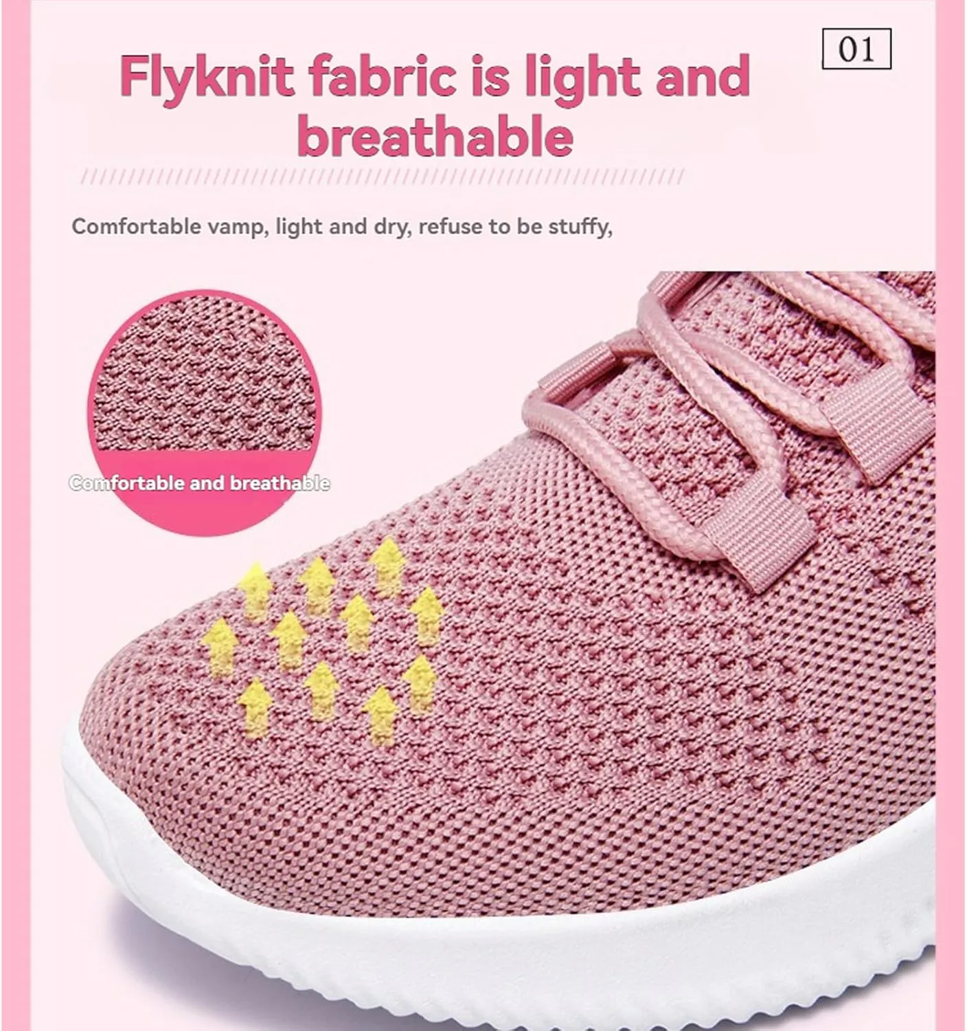 Womens Slip On Walking Shoes Non Slip Running Tennis Shoes Breathable Mesh Sneakers Lightweight Gym Workout Shoe Lace-Up Running Athletic Sneakers for Women