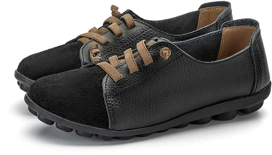 Women's Sneakers Non Slip Shoes Casual Shoes,Lace up Shoes Leather